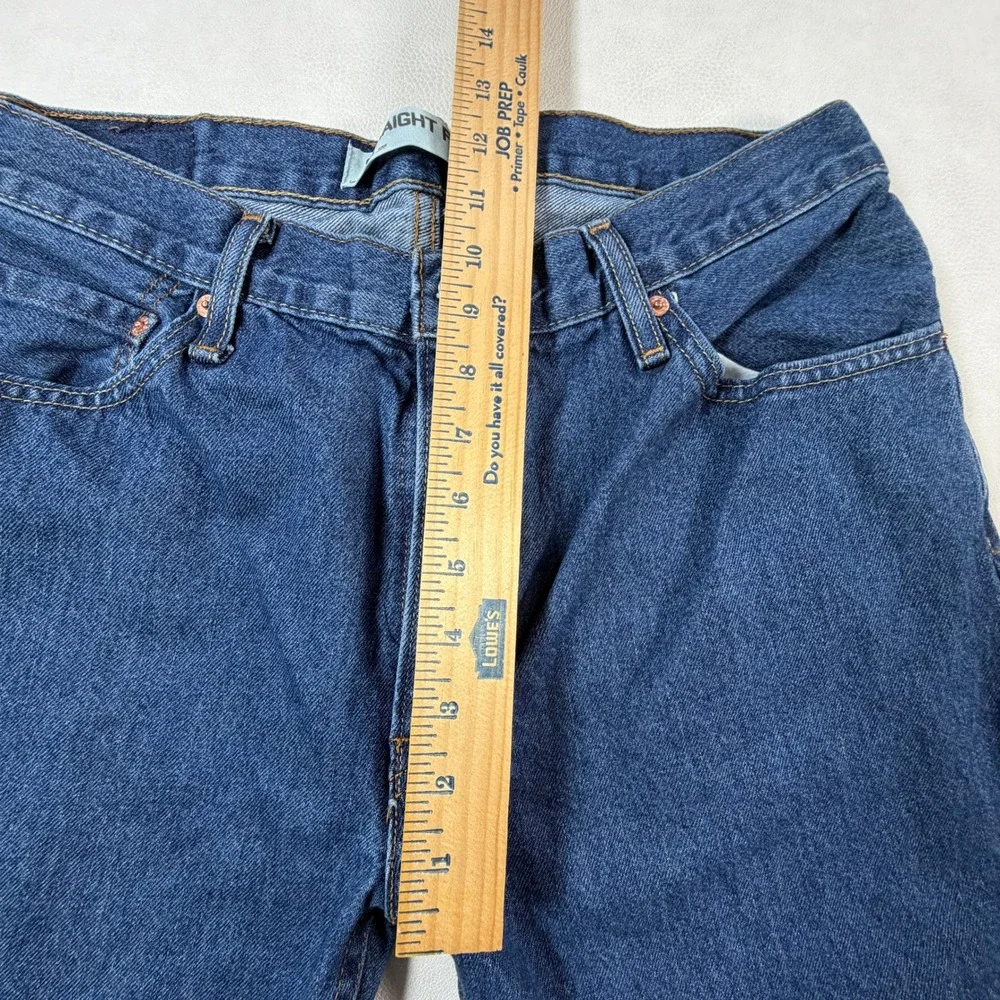 Y2K Levis‎ 505 Straight Fit Mens 32x30 Blue Denim Jeans Medium Wash Zip Fly
